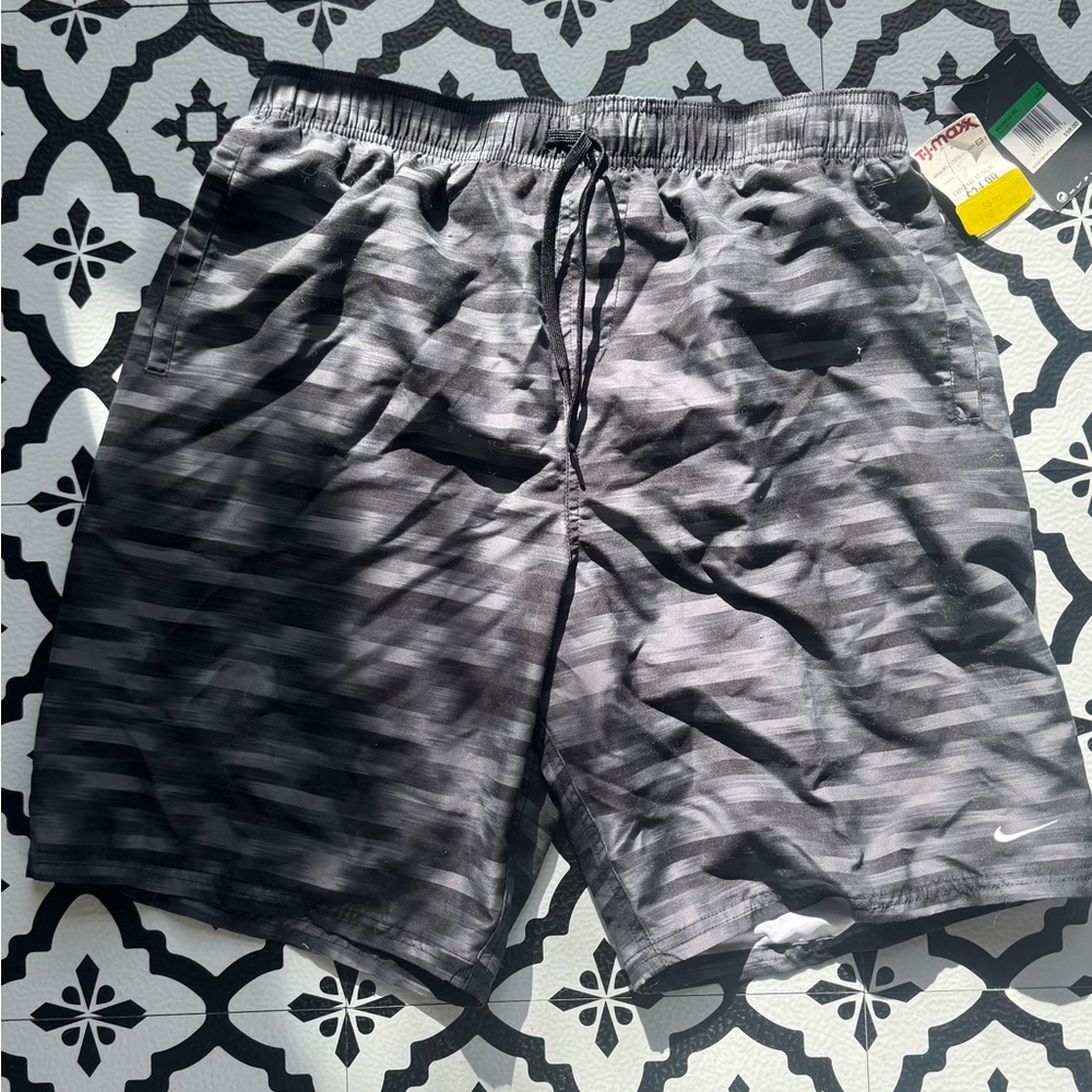 Nike Black and Gray Athletic Shorts